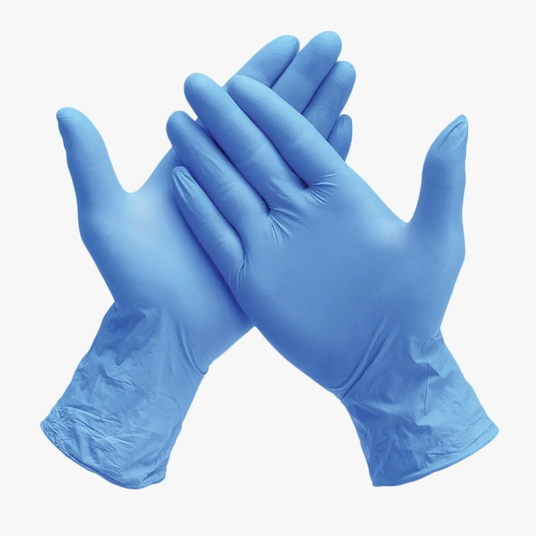 Blue Latex Examination Gloves